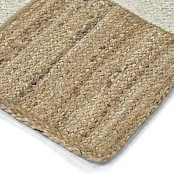 Tapis chanvre - Khulna (nature/blanc)