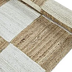 Tapis chanvre - Khulna (nature/blanc)