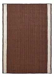 Tapis chanvre - Senaki (marron/blanc)
