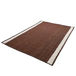 Tapis chanvre - Senaki (marron/blanc)