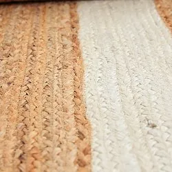 Tapis chanvre - Senaki (nature/blanc)