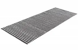 Tapis en plastique - Kensington (noir/blanc)