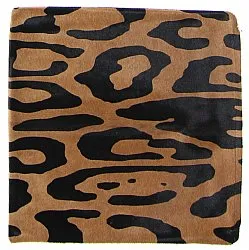 Housse de coussin en cuir bovin 45 x 45 cm