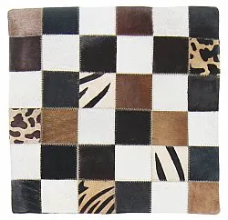 Housse de coussin en cuir bovin 45 x 45 cm