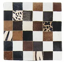 Housse de coussin en cuir bovin 45 x 45 cm