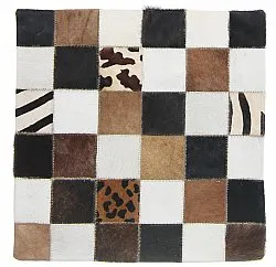 Housse de coussin en cuir bovin 45 x 45 cm
