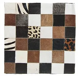 Housse de coussin en cuir bovin 45 x 45 cm