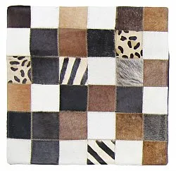 Housse de coussin en cuir bovin 45 x 45 cm