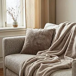 Housse de coussin - Aranga Super Soft (marron)