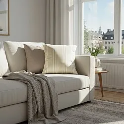 Housse de coussin - Augustina (blanc cassé)