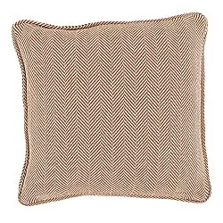 Housse de coussin - Denisa Fishbone (marron/blanc)