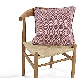 Housse de coussin - Denisa Fishbone (rouge/blanc)