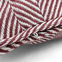 Housse de coussin - Denisa Fishbone (rouge/blanc)
