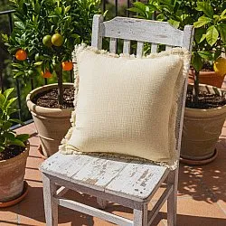 Housse de coussin - Dorena (crème)