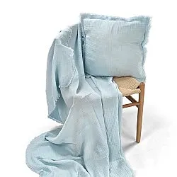 Housse de coussin - Dorena (bleu clair)