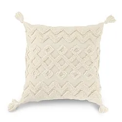 Housse de coussin - Doria (blanc cassé)