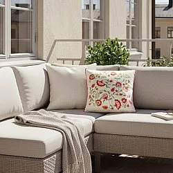 Housse de coussin - Housse de coussin brodée Kalmar (multicolore)