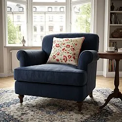 Housse de coussin - Housse de coussin brodée Kalmar (multicolore)