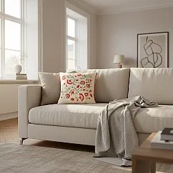 Housse de coussin - Housse de coussin brodée Kalmar (multicolore)