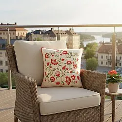 Housse de coussin - Housse de coussin brodée Kalmar (multicolore)