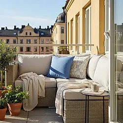 Housse de coussin - Luana (bleu)