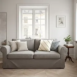 Housse de coussin - Montreux (blanc cassé/gris)