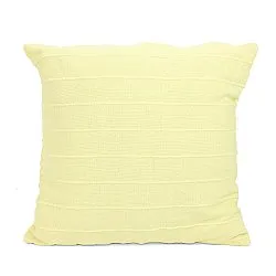 Taie d'oreiller - Nalani cotton cushion cover (jaune clair)
