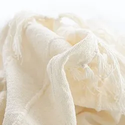 Couvertures - Nalani cotton throw (crème)