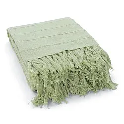 Couvertures - Nalani cotton throw (vert clair)