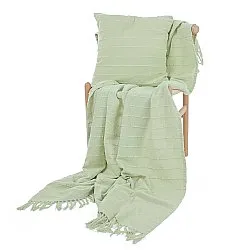 Couvertures - Nalani cotton throw (vert clair)