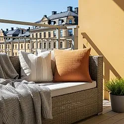 Housse de coussin - Vanja (marron clair)