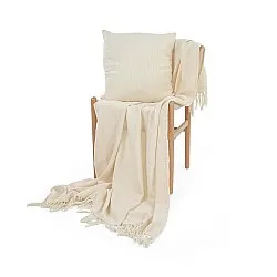 Taie d'oreiller - Veya cotton cushion cover (crème)