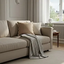 Housse de coussin - Yrsa (beige foncé)