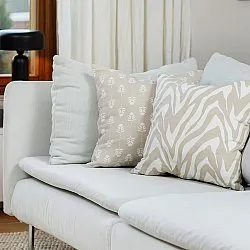 Housse de coussin lot de 2 - Sari (beige moyen)