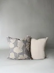 Housse de coussin lot de 2 - Abril (gris/beige)