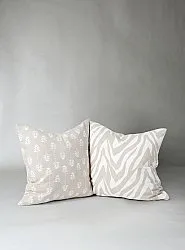 Housse de coussin lot de 2 - Sari (beige moyen)
