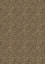 Tapis Wilton - Leopard (marron)