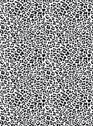 Tapis Wilton - Leopard (noir/blanc)