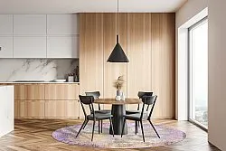 Tapis rond - Loures (violet)