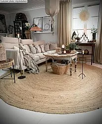 Tapis ronds - La tresse (jute)