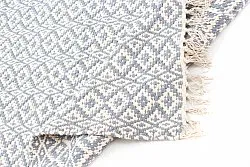 Tapis en patchwork - Lykke (gris/bleu glacier)