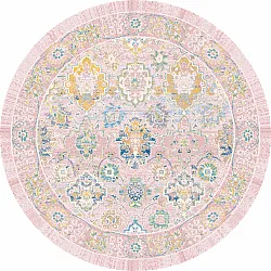 Tapis rond - Magnolia (rose)