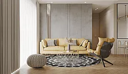 Tapis rond - Marineo (gris)
