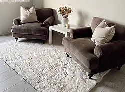 Tapis à poils longs - Cloud Super Soft (blanc cassé)