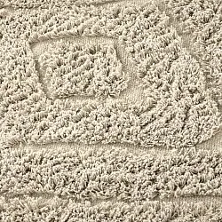 Tapis rond - Amberley Natural Cotton Shaggy (beige)