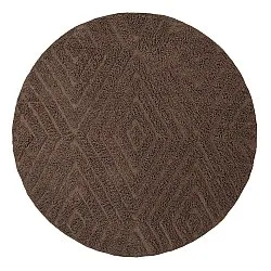 Tapis rond - Amberley Natural Cotton Shaggy (marron)