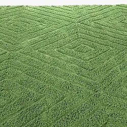 Tapis à poils longs - Amberley Natural Cotton Shaggy (vert)