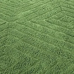 Tapis à poils longs - Amberley Natural Cotton Shaggy (vert)