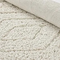 Tapis shaggy - Amberley Natural Cotton Shaggy (umazano bela)