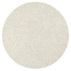 Tapis rond - Amberley Natural Cotton Shaggy (umazano bela)